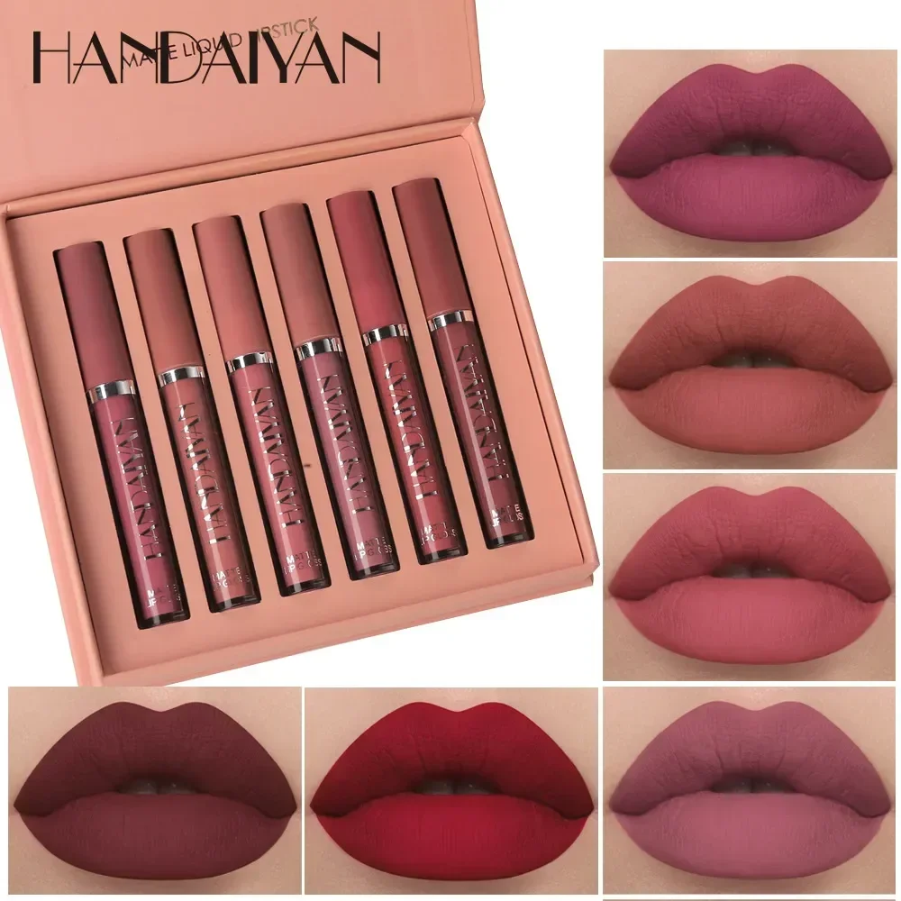 Lip Tint Korean - HANDAIYAN 6 PCS Lipstick Set Make-up