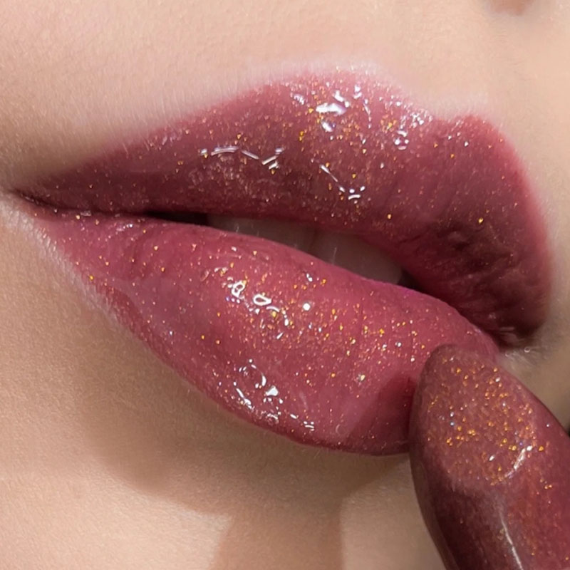 Lip Tint Korean - Lasting Glitter Lipstick Waterproof Nude Lips
