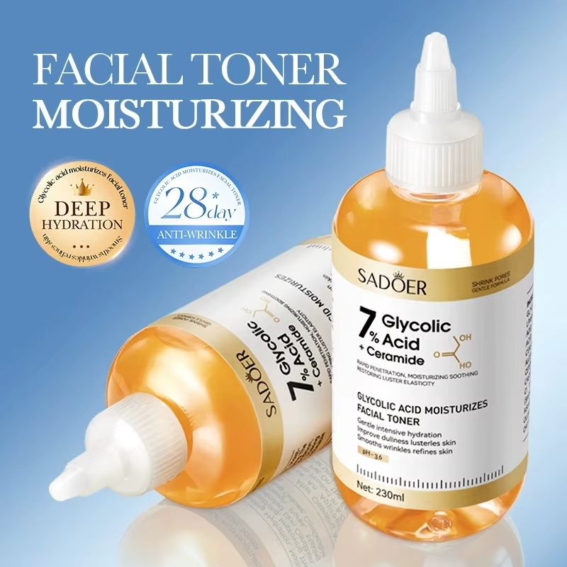 SADOER Glycolic Acid Toner Fac - огляд і ціна Essence Serum Toner