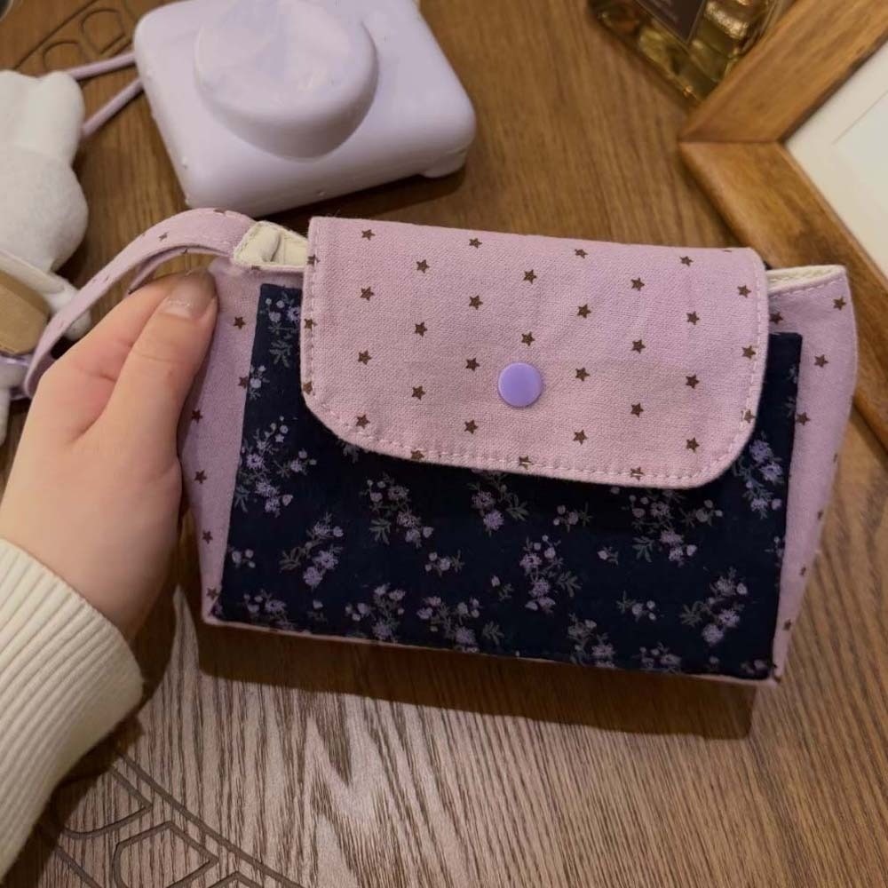 Purple Print Floral Makeup Bag - огляд і ціна Korean Lifestyle & Kids Boutique