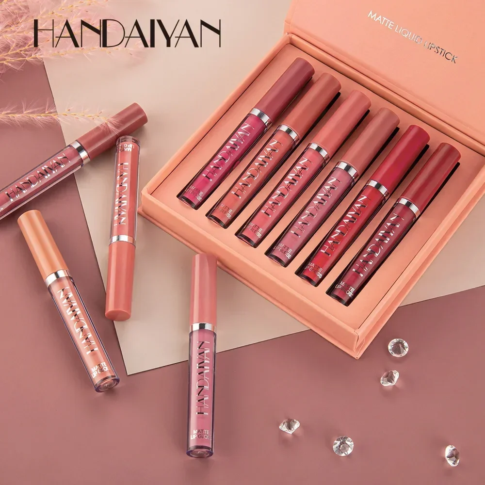 HANDAIYAN 6 PCS Lipstick Set M - огляд і ціна Lip Tint Korean