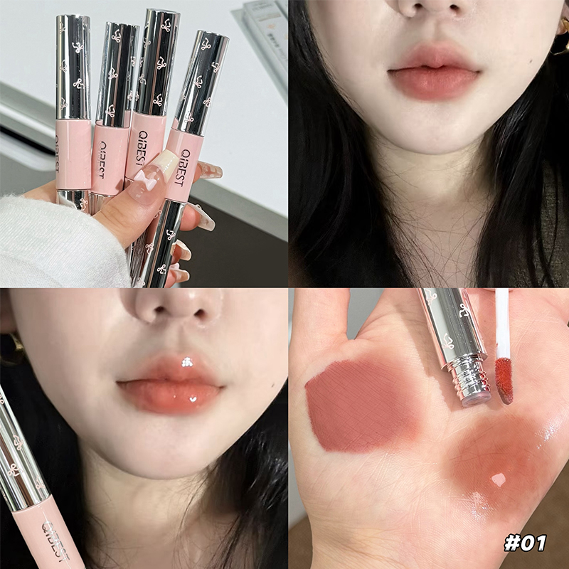 QIBEST Double Head Lip Gloss M - огляд і ціна Lip Tint Korean