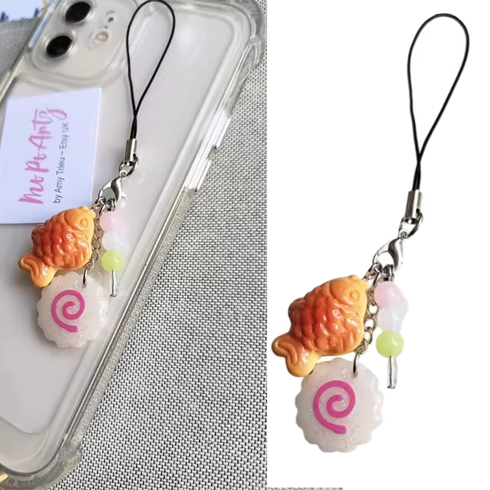 Cute Acrylic Pink Squid Roll P - огляд і ціна Tteokbokki Rice Cake