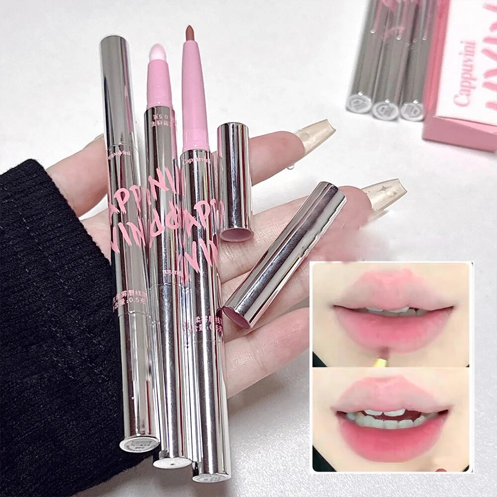 Nude Lip Liner with Lip Brush  - огляд і ціна Lip Tint Korean