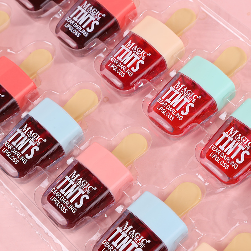 12Pcs Korea Fruit Lip Tint Ice - огляд і ціна Lip Tint Korean